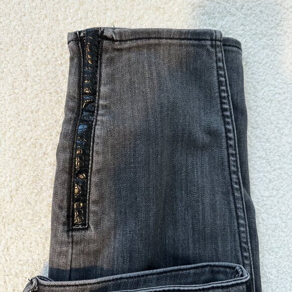 WHBM High-Rise Croc Skinny Ankle Jeans - Picture 8 of 10